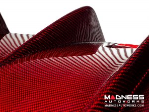 Alfa Romeo Giulia Rear Diffuser - Carbon Fiber - Quadrifoglio Model - Light Red Candy Alfa Romeo Giulia Rear Diffuser - Carbon Fiber - Quadrifoglio Model - Light Red Candy